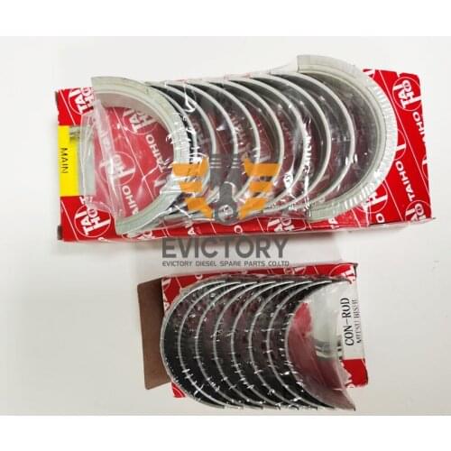For EXCAVATOR MITSUBISHI S3Q-2 S3Q2 main bearing + conrod con rod bearing + piston ring