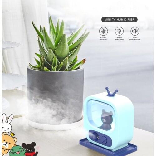 Household Aromatherapy Spray Air Humidifier Cute Pet Planet LED Night Light Humidifier Diffuser Mini Sprayer