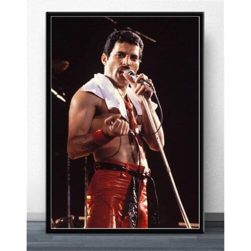Freddie Mercury 1986 Queen Legendery Singer Star Wall Pictures For Living Room Wall Poster painting Home Decor Painting Unframed