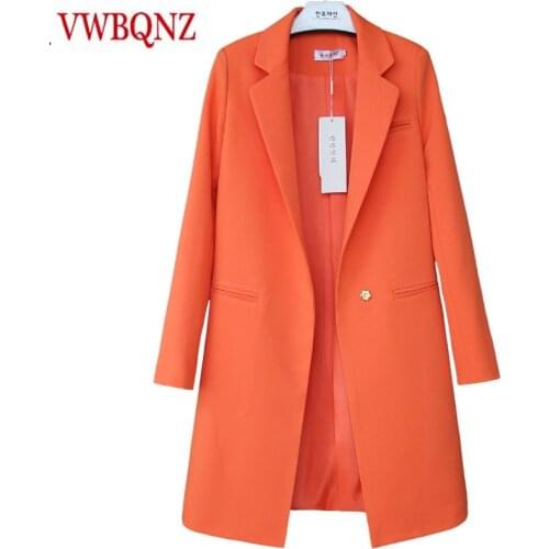 Hot Sale 2020 Spring Autumn New Women Blazers And Jackets Casual Long Women Suits Wide Waisted Solid Female Jacket Plus Size 3XL