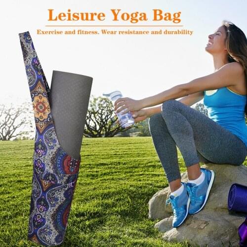 Yoga Mat Pilates Yoga Bag Storage Backpack Fitness Pad Package Sport Handbag Gym Outdoor Activity Bohemian Large Pockets