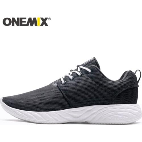 ONEMIX Men Casual Shoes 2020 Fashion Unisex Loafers Sneaker Lightweight Breathable Mesh Women Flats Solid Outdoor Walking Shoes