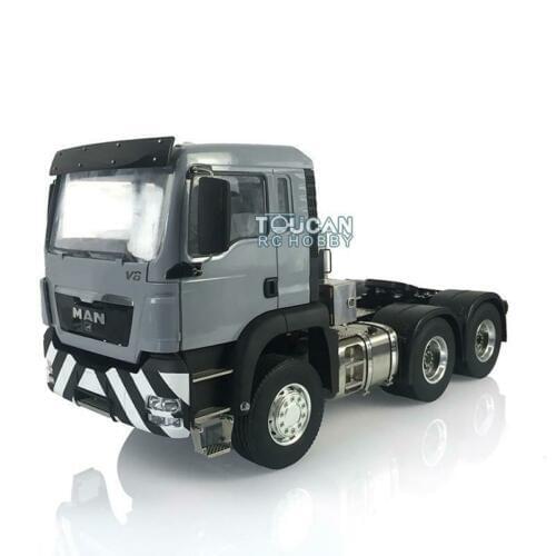 LESU RC Model Tractor Truck 1/14 Metal 6*4 Axles MAN TGX Painted Motor Servo THZH0952-SMT4