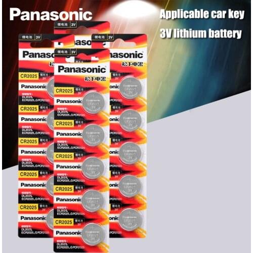 Panasonic Original cr2025 Button Cell Batteries 20PCS/LOT cr 2025 3V Lithium Coin Battery For Watch Calculator Weight Scale