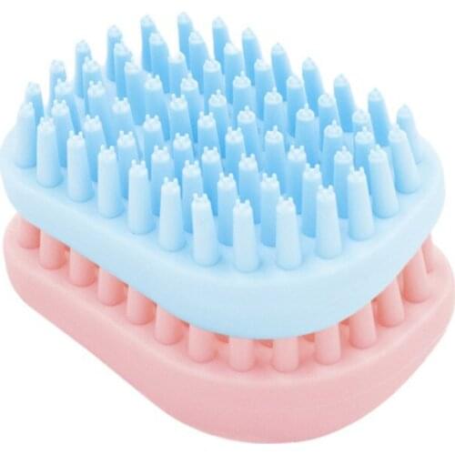 Pet Washer Dog Cat Beauty Massage Brush Comb Cleaner Puppy Wash Tools Soft Gentle Silicone Bristles Quickly Cleaing Brush Tools