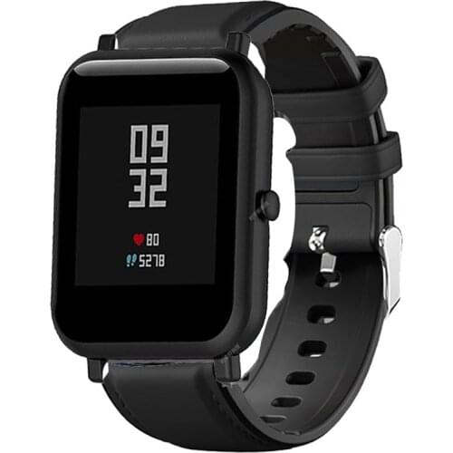 Strap For Huami Amazfit Bip Youth/Bip U Pro 20mm Leather Silicone Watchband For Samsung Galaxy Watch42mm 3 41mm Replace Bracelet