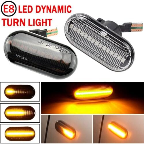 For Renault Megane 1 Clio1 2 KANGOO ESPACE Dacia Duster Dokker Lodgy Smart Fortwo 453 Led Dynamic Turn Signal Lights Side Marker