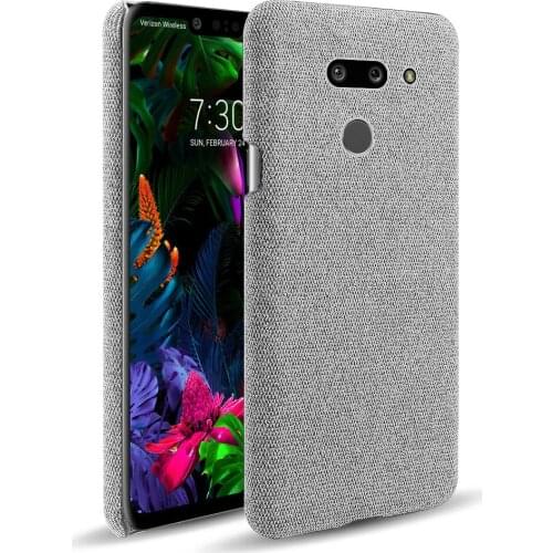 Cloth Cases For LG G8 ThinQ Case Slim Retro Cloth Hard Cover For LG G8 ThinQ LMG820QM7 LM-G820UMB LMG820UM2 LM-G820 Coque Funda