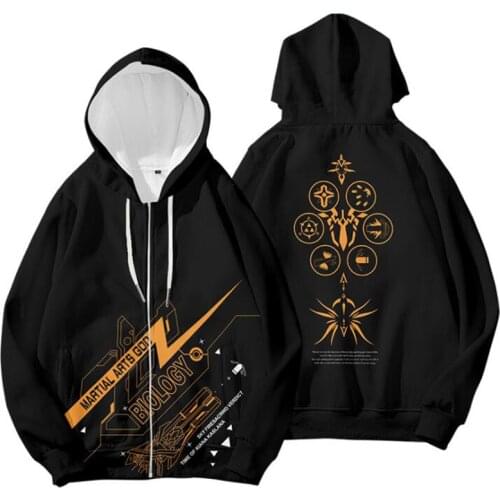 Hot Game Honkai Impact 3 Zip Up Women/Men Hoodies Sweatshirts Streetwear Hip Hop Hooded Zipper Jacket Anime Cosplay Costume