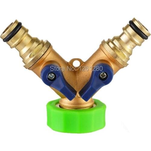 Y Type Connector Valve Multifunctional Water Gun Separator Garden Irrigation Watering Flower Hose Splitter Pump