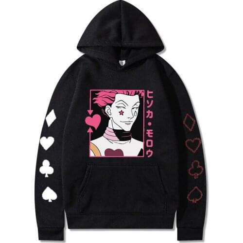 Japanese Anime Hunter X Hunter Hisoka Hoodies Fashion Men Women Sweatshirts Casual Hooded Harajuku New Sports Hoodie clothing