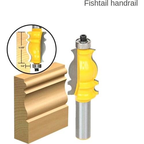 1PC 1/2 8mm Shank Architectural Cemented Carbide Molding Router Bit Trimming Wood Milling Cutter for Woodwork Cutter Power Tools