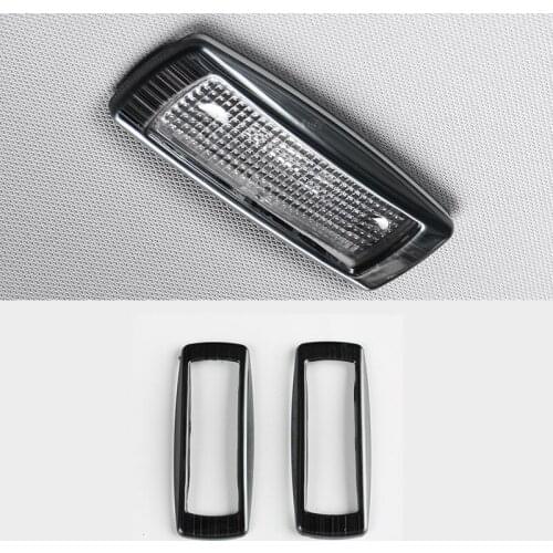 For Skoda Karoq 2017 2018 Stainless steel rear reading Lamp decoration cover Trim Car styling Accessories 2pcs