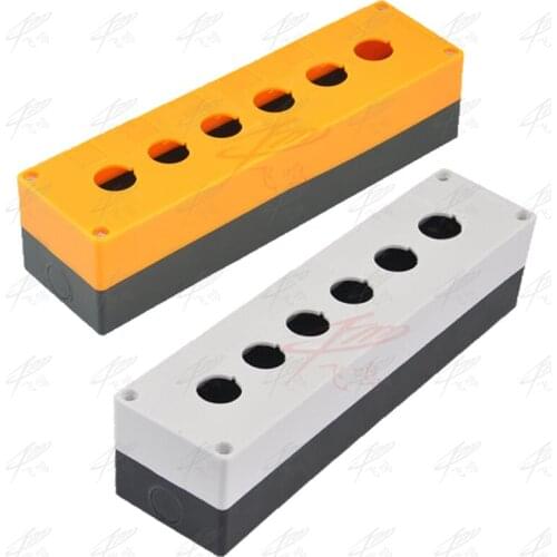 6 hole button switch waterproof box self reset button industrial control box 22mm
