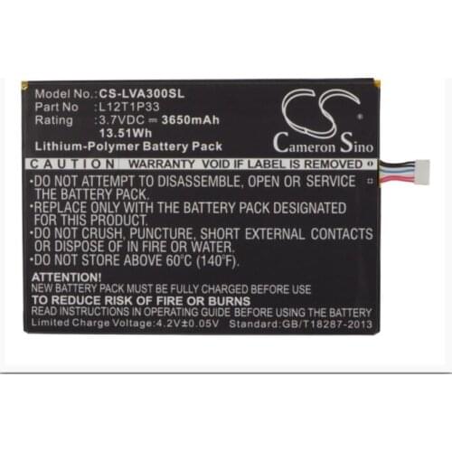 Cameron Sino 3650mAh battery for LENOVO Ideapad A1000L-F60041 A1010 A3300-T A1010-T A5000 A3000 A7-30 A3000-H L12D1P31 L12T1P33
