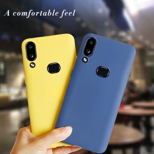 Full Cover For Samsung Galaxy A10s Case SM-A107F/DS Cute Candy Color TPU Back Phone Case For Samsung A10s A 10 s Bag Fundas Capa