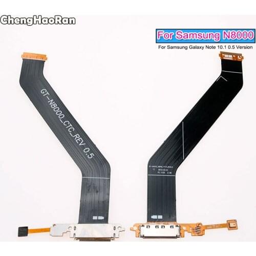 ChengHaoRan Charger Port USB Charging Dock Connector Flex Cable For Samsung Galaxy Note 10.1 N8000 GT-N8000 0.5 Version