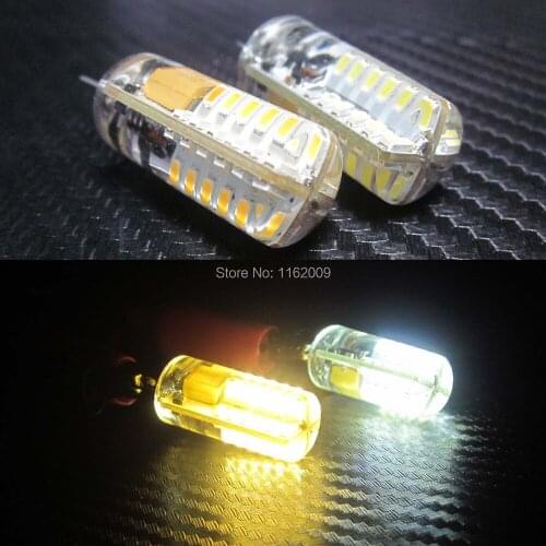 Dimmable G4 led Crystal light 3014 chip 48 led non-polar Silicon lamp 2.5W DC 12V 360 Degree for drive