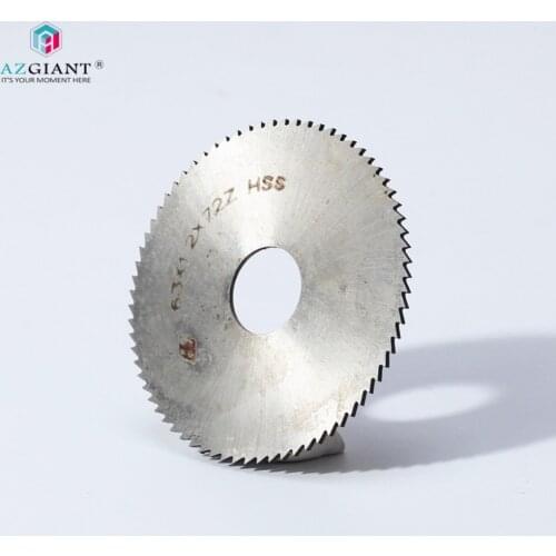 HSS steel 63*0.4/0.5/0.6/0.8/1.0/1.2-5.0*16 inner hole blade milling cutter / slit milling cutter for locksmith key cut machine