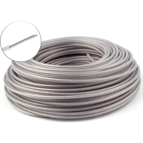 Strimmer Brushcutter Wire Rope Cord Line Grass Trimmer Line Inside with Steel Wire Brush Cutter Nylon Line for Garden Tools Part