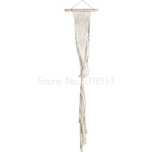 Creative Bohemian hand woven hanging basket decoration tapestry wall hanging cotton rope
