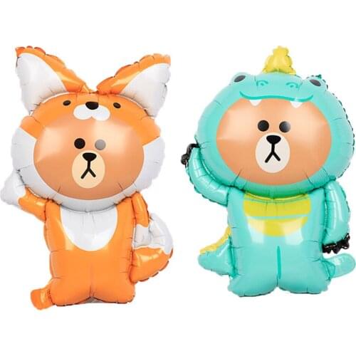 Cartoon bear balloon dinosaur bear balloon baby shower balloon wedding birthday party decoration balloon adult child balloon