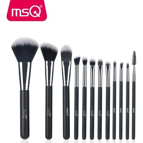 MSQ 12pcs Makeup Brushes Set High Quality Professional Powder Foundation Eye Shader Lip Make Up Brush Tools For Classic Type