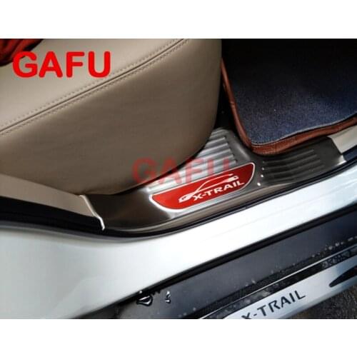 For Nissan X-Trail T32 2017 2020 Stainless Steel Car inside Door Sill Scuff Plate Welcome Pedal Car Accessories For Nissan Rouge