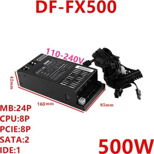 New PSU For Dark Forest FLEX Small 1U Fully Modular 80plus Silver/Bronze 500W Power Supply DF-FX500