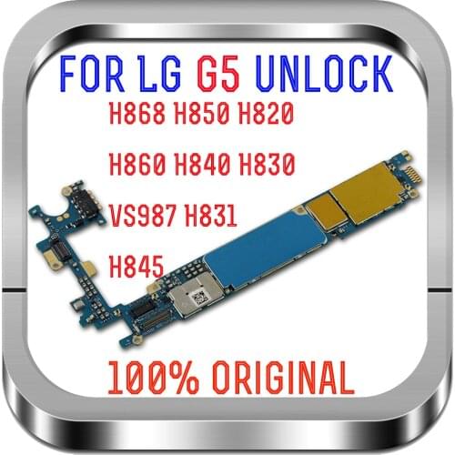 For LG G5 Motherboard Original For LG G5 H868 H850 H820 H860 H840 H830 VS987 H831 H845 Logic Board Mainboard With Android System
