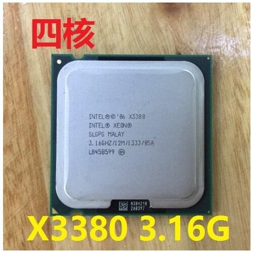 Intel quad-core XEON workstations CPU 775 pieces XEON X3380 x3380 3.16 G 12 m can work in stock