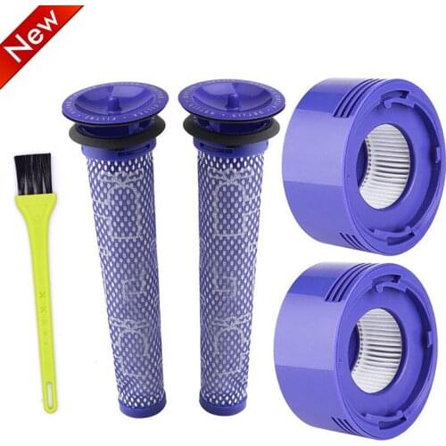 2 Pack Pre-Filters and 2 Pack HEPA Post-Filters Replacements Compatible Dyson V8 and V7 Cordless Vacuum Cleaners