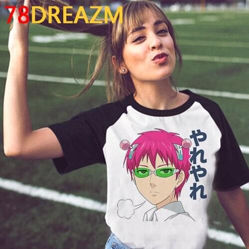 Saiki k t-shirt t shirt female couple white t shirt tumblr harajuku kawaii kawaii tshirt summer top