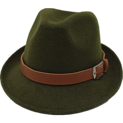 Seioum Free Shipping Wide Brim men Fedora Hats Jazz Caps flat top hat gorras casquette wool Brief Style hat chapeu