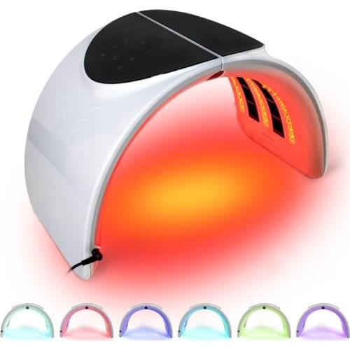 Foldable Photon PDT Led Light Facial Mask Machine 7 Colors Acne Treatment Face Whitening Skin Rejuvenation Light Therapy Device