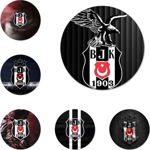 Turkey Besiktas Football Icons Pins Badge Decoration Brooches Metal Badges For Backpack Decoration