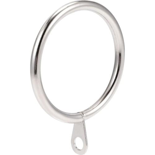 Uxcell 14Pcs Curtain Rings 38mm Inner Dia Drapery Ring for Curtain Rods Silver Tone for Holding Curtains and Window Curtains