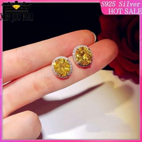 S925 sterling silver needle ladies heart of the ocean elegant atmosphere wild female earrings jewelry