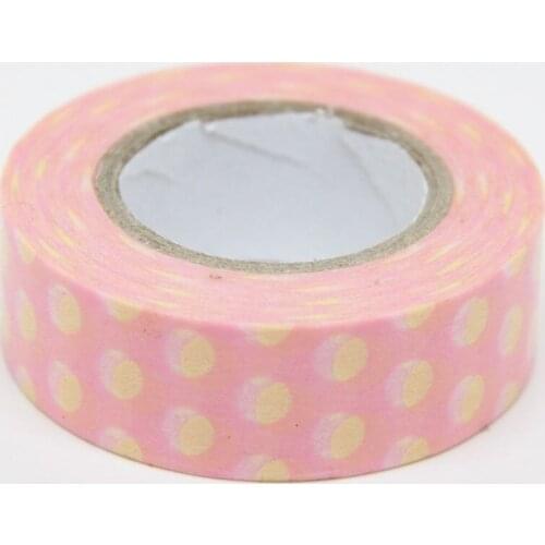 1/2/5Pcs 1.5cm 10M DIY Paper Sticky Adhesive Sticker Decorative Washi Tape MUMR999
