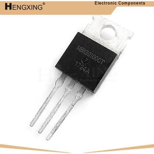 10piece MBRF30100CT MBR30100CT MBRF30100 MBR30100 B30100G TO-220 new original In Stock