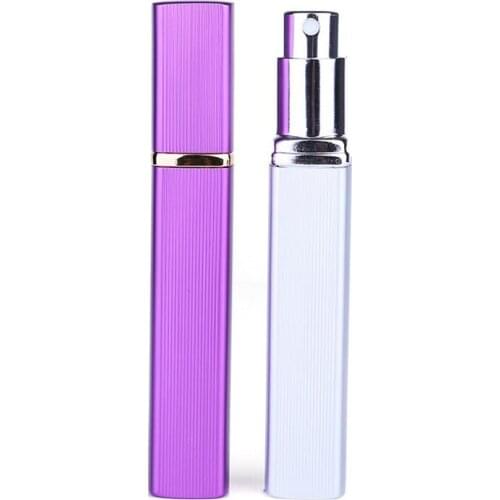 12ML Fashion Travel Refillable Mini Aluminum Perfume Spray Bottle Atomizer Empty Cosmetic Packaging Container LX1355