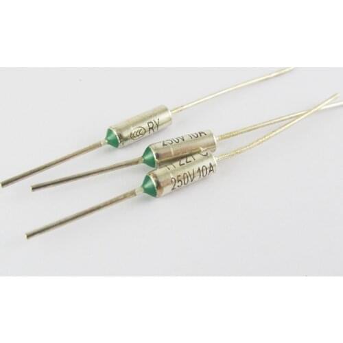 2pcs Microtemp Thermal Fuse 105°C TF Cutoff 10A 250V