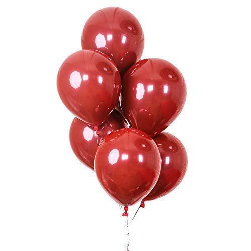 20pcs red balloons deep red to dark red wine set of ball manufacturers selling 2.2 g emulsion rounded heart-shaped
