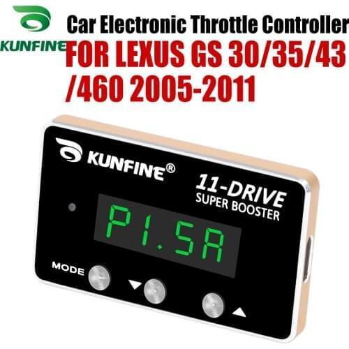 KUNFINE Car Electronic Throttle Controller Racing Accelerator Potent Booster For LEXUS GS 30/35/43/460 2005-2011 Tuning Parts