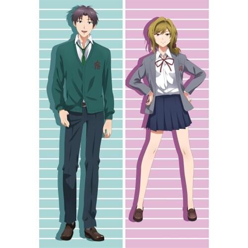 Coscase Japan Anime Gekkan Shoujo Nozaki-kun Sakura Chiyo Nozaki Umetarou Dakimakura Pillow Cover Case Hugging Body Pillowcase