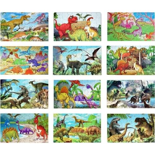 Dinosaur Puzzle, Wooden Puzzles 60 Pieces Puzzles for Kids 3 Years+Dino Toys Boy Jigsaw Picture Puzzles Educational Toys Gift