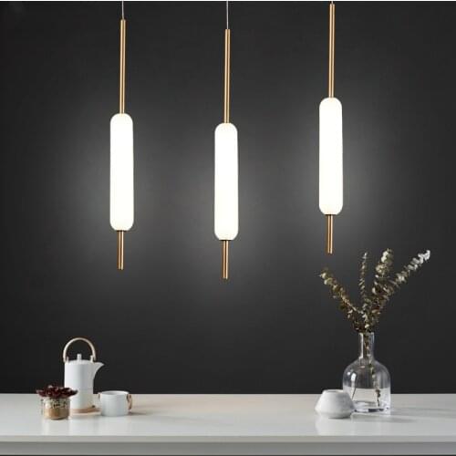 Post-modern Minimalist Designer Pendant Lights Living Room Study Bedroom Lights Nordic Model Room Hotel Bar Glass Led Hanglamp