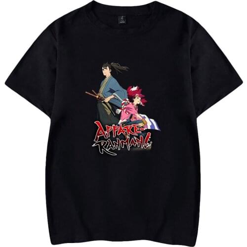 Appare-Ranman print harajuku women men t shirts summuer short sleeve casual Streetwear tees fsshion Unisex t-shirts