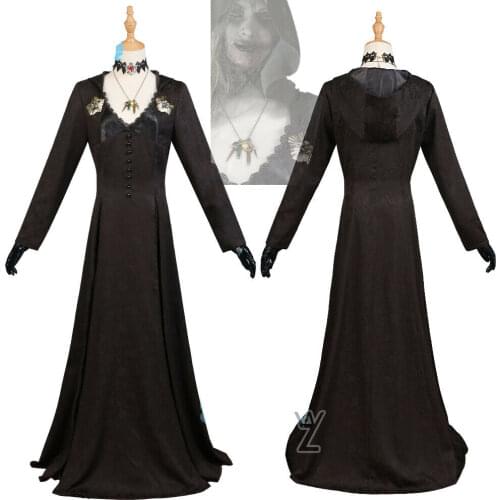 Resident Village Outfit Daniela Vampire Women Halloween Costumes Horror Cosplay Gown Scary Carnival Dress Gothic For Adult