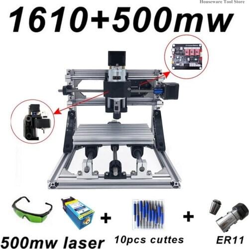 15W Laser Engraving Machine CNC 1610 15000mw Blue Laser 500mw 1500mw 5500mw Wood Router DIY GRBL Machine PCB Metal Wood Carving